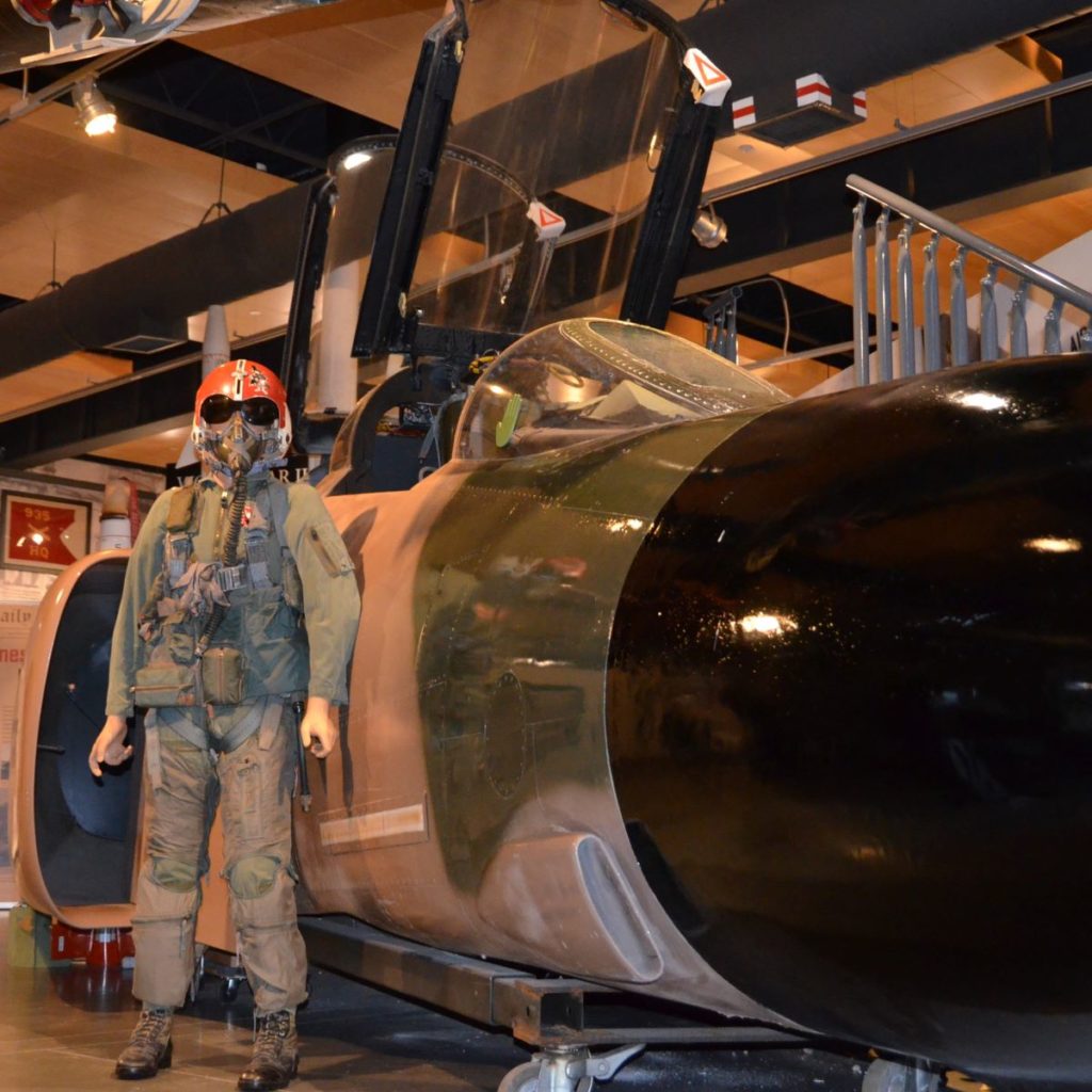 F4 Airplane Cold War Exhibit at Jackson Barracks Museum.